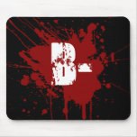 B Negative Blood Type Donation Vampire Zombie Mouse Pad