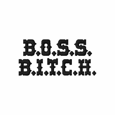 B.O.S.S. B.I.T.C.H. EMBROIDERED POLO SHIRT by Lacey_Spytfiyah