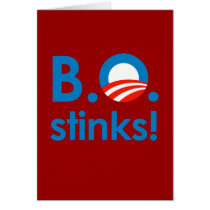 B.O. Stinks / Anti-Obama Card