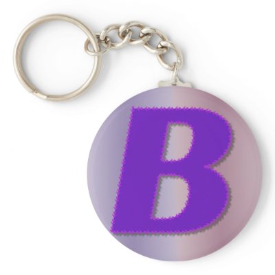B purple monogram by DonnaGrayson