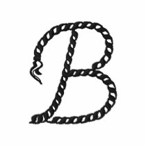 "B" Rope Alphabet 2.5" Polo