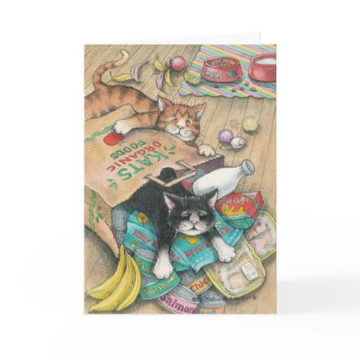 B & T #4 Thank You Note Greeting Cards by bettymatsumotoschuch