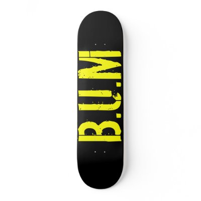 B.U.M Skate Deck by serenitychaos