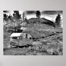 B&W 56 Shasta Canned Ham Posters