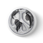 B&W Earth-peace sign buttons