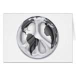 B&W Earth-peace sign cards