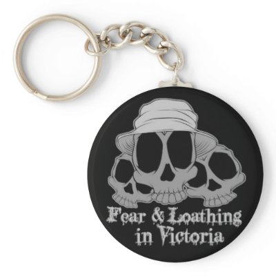 B&W Fear & Loathing Keychain by fearandloathinginvic