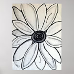 B&W Flower posters