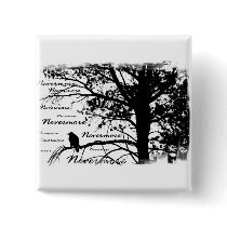 B&W Nevermore Raven Silhouette