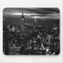B&W New York City at Night Mouse Pad