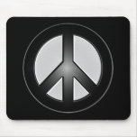 B&W Peace Sign mousepads