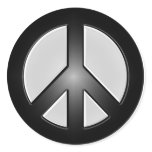 B&W peace stickers