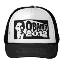 B&W Re-Elect Obama 2012 Gear Mesh Hat