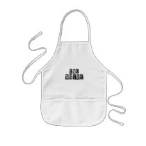 B&W Retro Stamp - The Bride Apron