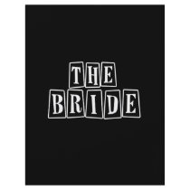 B&W Retro Stamp - The Bride