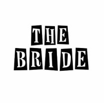 B&W Retro Stamp - The Bride