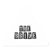 B&W Retro Stamp - The Bride