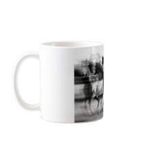 B&W Running Horse Mugs
