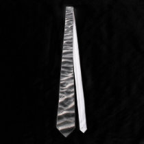 B&W sand Ripples Tie