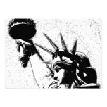 B&W Statue of Liberty Invitation