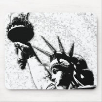 B&W Statue of Liberty Mousepad