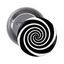 B/W Swirl - button