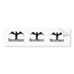 B&W Tribal Raven Nevermore bumper stickers