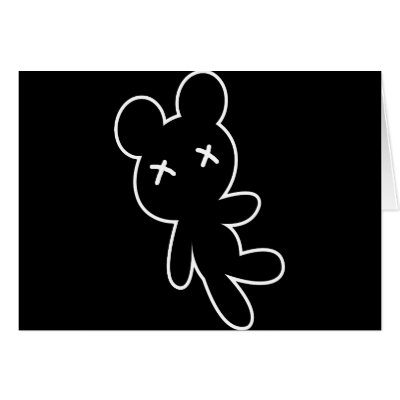 B&W Wee Dead Teddy by VoXeeD