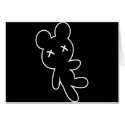 B&W Wee Dead Teddy cards