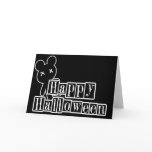 B&W Wee Dead Teddy Greeting Card