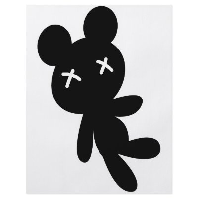 B&W Wee Dead Teddy by VoXeeD