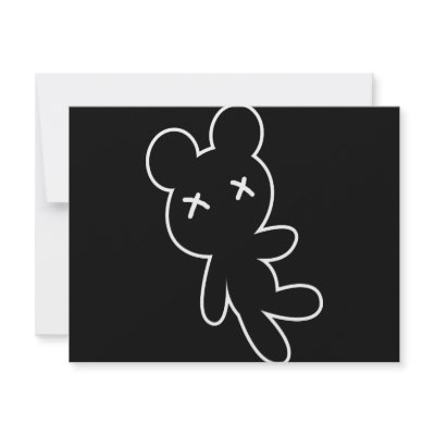 B&W Wee Dead Teddy by VoXeeD