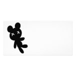 B&W Wee Dead Teddy Photo Cards