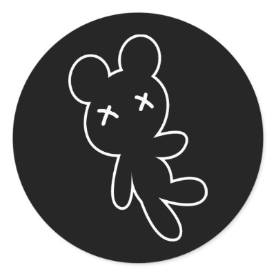 B&W Wee Dead Teddy by VoXeeD