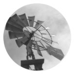 B&W Windmill Sticker