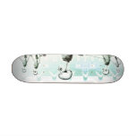 B&W X-Ray Skeletons Afternoon Stroll Skateboard