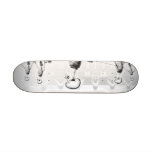 B&W X-Ray Skeletons Afternoon Stroll skateboards