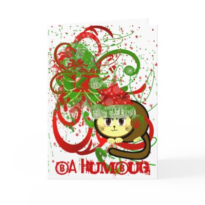 Ba Humbug Cat  Paint Splat by samack