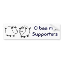 BA - Sheep Obama supporters sticker