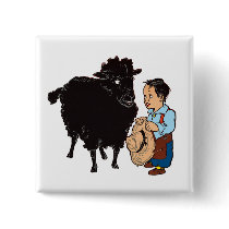 Baa Baa Black Sheep Pinback Button