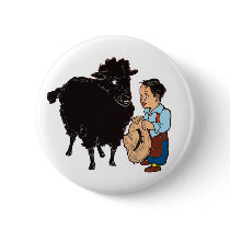 Baa Baa Black Sheep Pinback Button