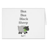 Baa Baa Black Sheep Card
