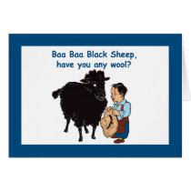 Baa Baa Black Sheep Greeting Cards