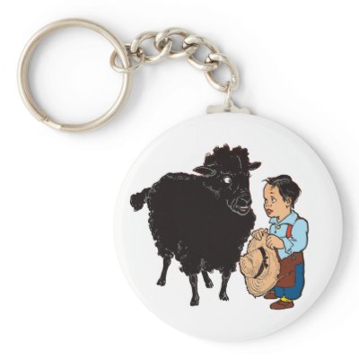 Baa Baa Black Sheep Key Chain by Xuxario