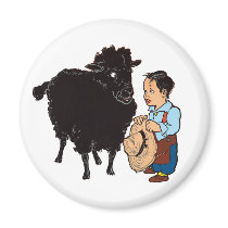 Baa Baa Black Sheep Magnets