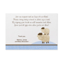 Baa Baa Sheep (Blue colour) RSVP Enclosure Cards Personalized Invite