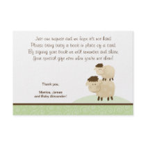 Baa Baa Sheep (Green colour) RSVP Enclosure Cards Custom Invitation