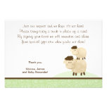 Baa Baa Sheep (Green colour) RSVP Enclosure Cards Custom Invitation