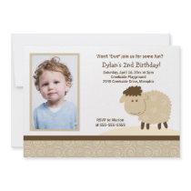 Baa Baa Sheep *PHOTO* Birthday 5x7