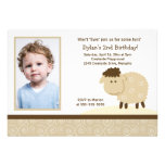 Baa Baa Sheep *PHOTO* Birthday 5x7 Invitations